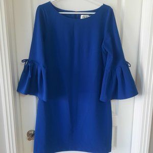 Royal Blue Eliza J Dress with Bell Sleeves